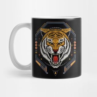 Tiger roar emblem Mug